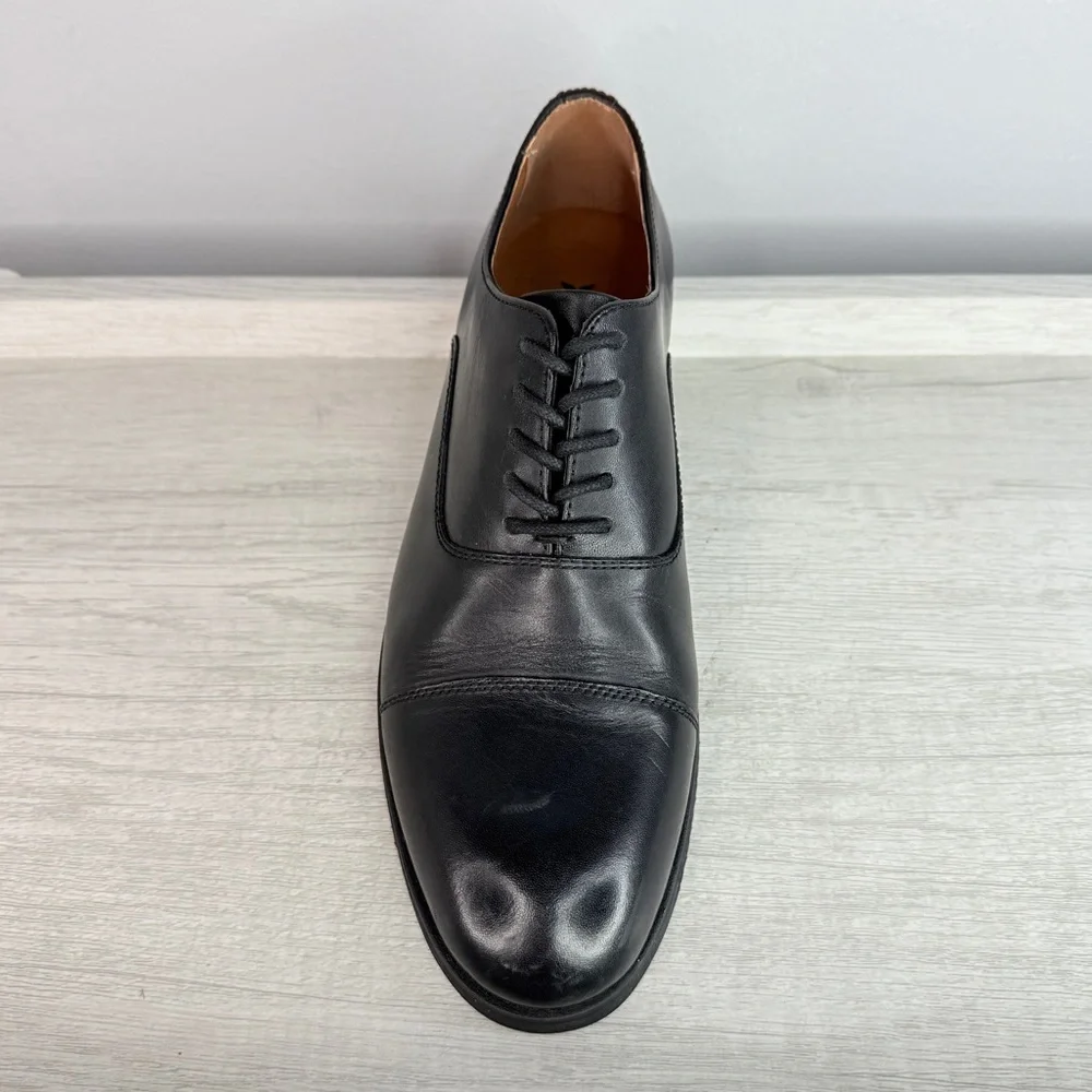 Frye Men’s Scott Cap black leather Oxford dress shoes size 7